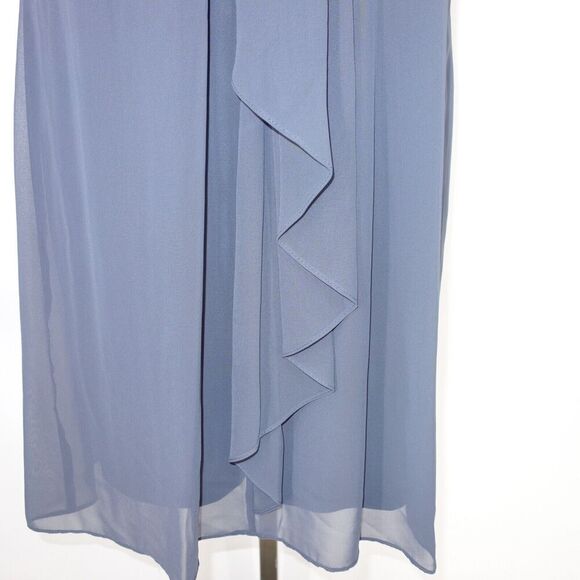 NEW S.L. Fashions Jewel Neck Sheath Dress Formal Cocktail Party Steel Gray 14 - Picture 11 of 15